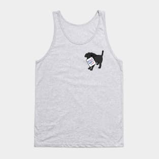 Small Dog with Biden Harris Sign Tank Top